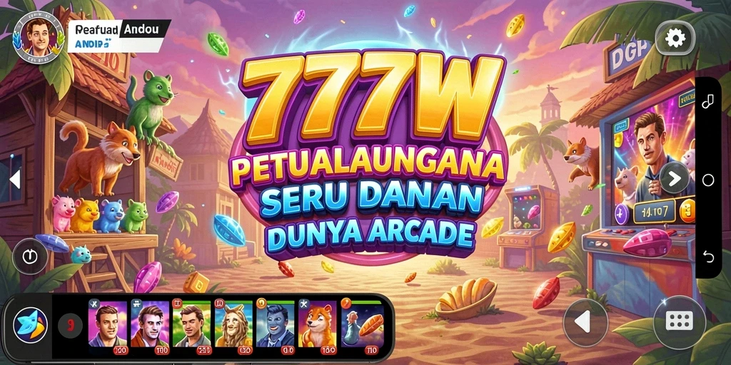 Tampilan gameplay menarik dari game Arcade 7777W.