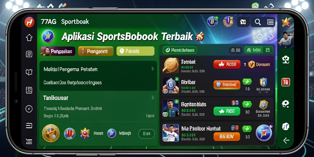Tampilan screenshot utama 77AG menampilkan pengalaman taruhan olahraga yang menarik.