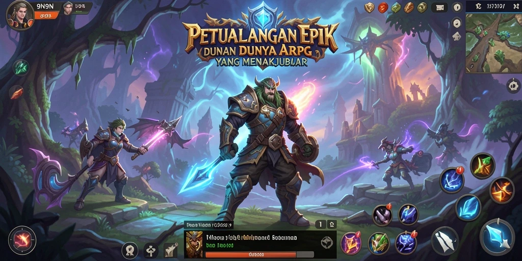 Tampilan gameplay seru di dalam dunia fantastis 9N9N.