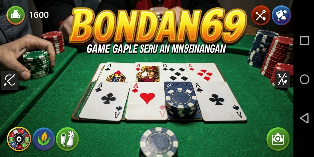Tampilan gameplay seru di BONDAN69 saat bermain Gaple.