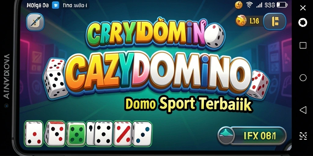 Tangkapan layar utama dari gameplay seru CRAZYDOMINO.
