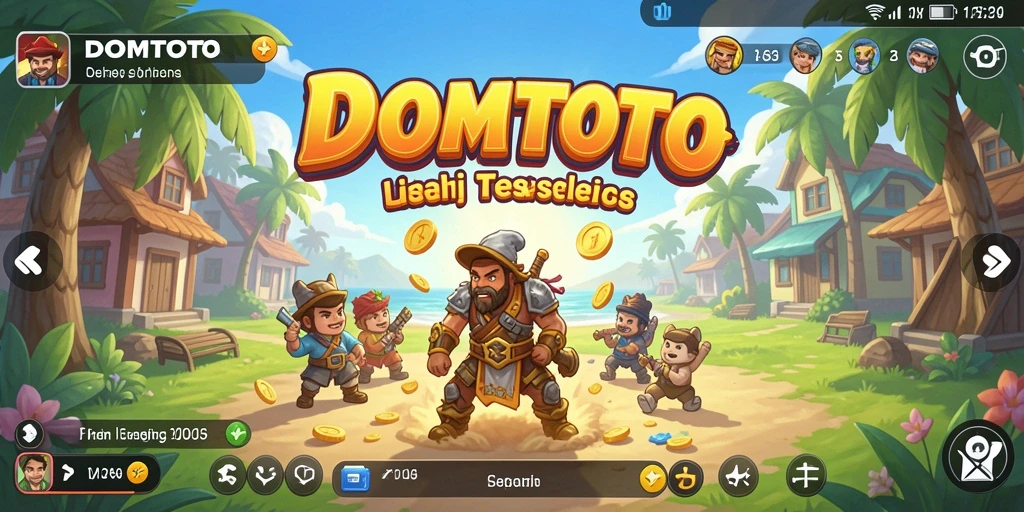 Screenshot gameplay dari DOMTOTO yang menunjukkan keseruan permainan.
