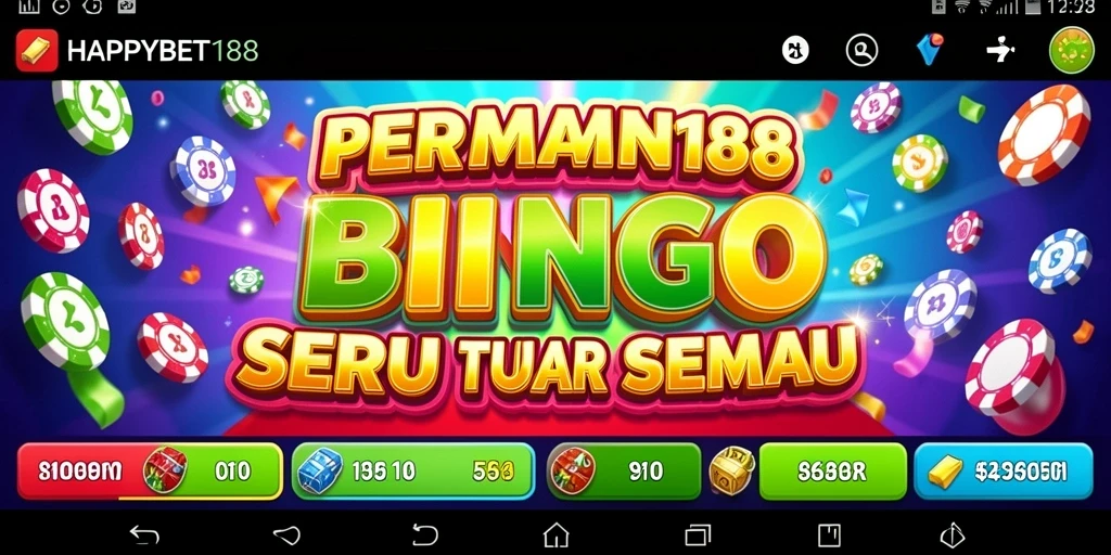 Tampilan gameplay Bingo yang seru dan interaktif.