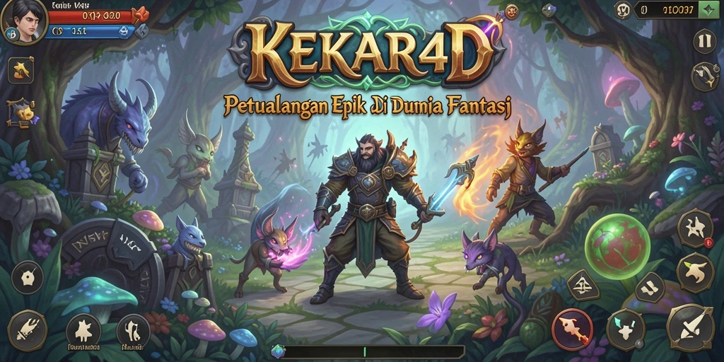 Tampilan gameplay KEKAR4D yang menakjubkan dan seru.