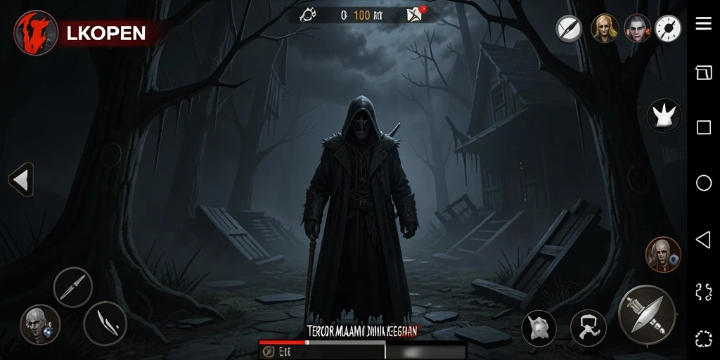 Gameplay mencekam dengan suasana kegelapan yang menakutkan.