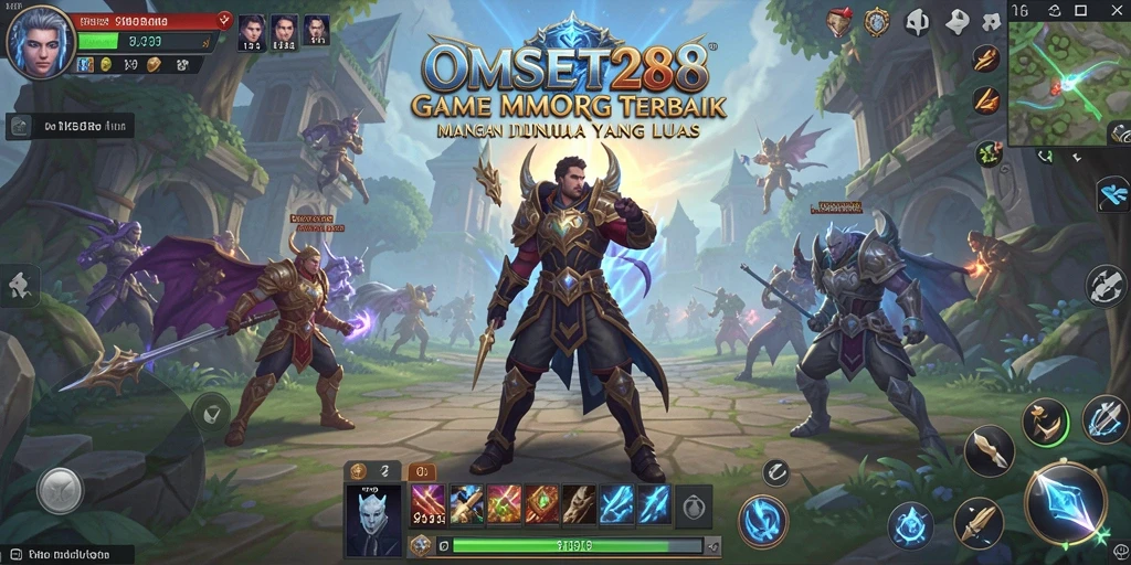 Tampilan gameplay seru dari OMSET288 dalam petualangan MMORPG.