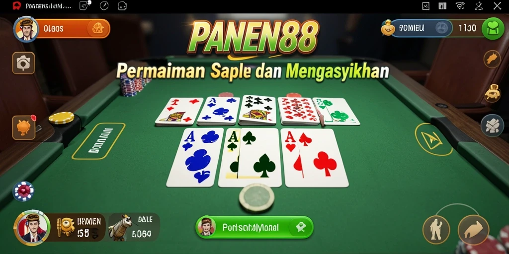Tangkapan layar permainan Gaple yang menarik dan interaktif.