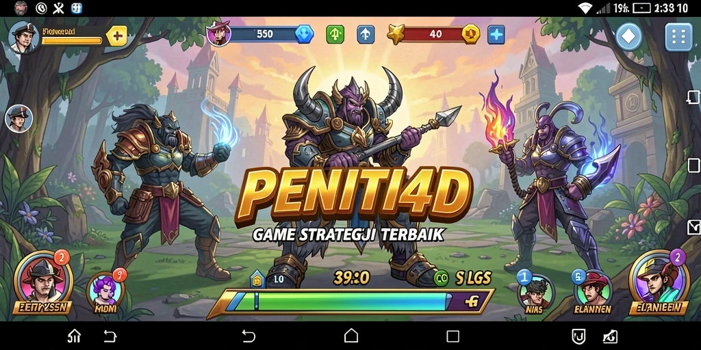 Gameplay mendebarkan dengan strategi mendalam di PENITI4D.