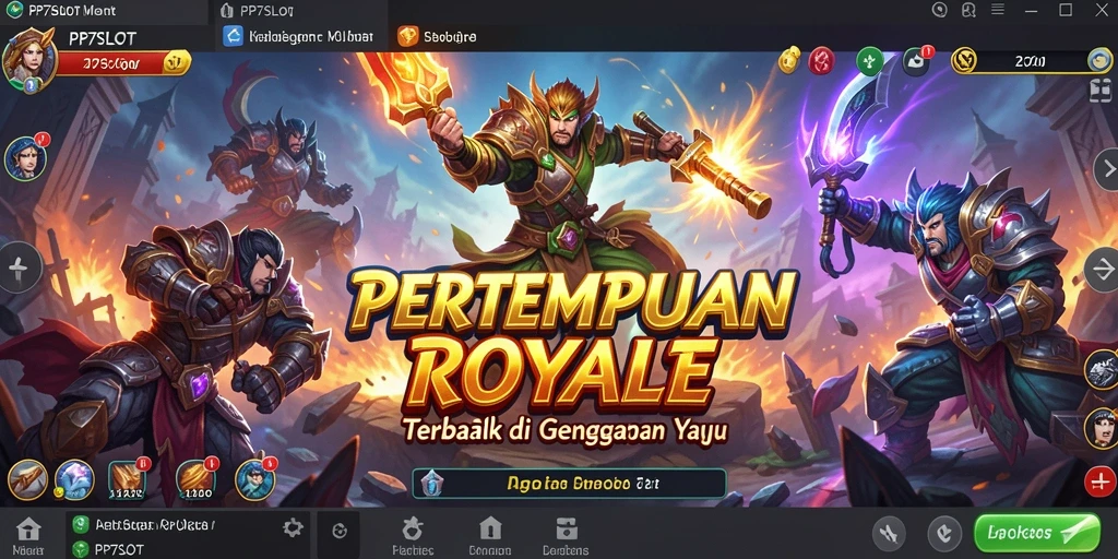 Gameplay PP7SLOT yang seru dalam pertarungan Battle Royale.