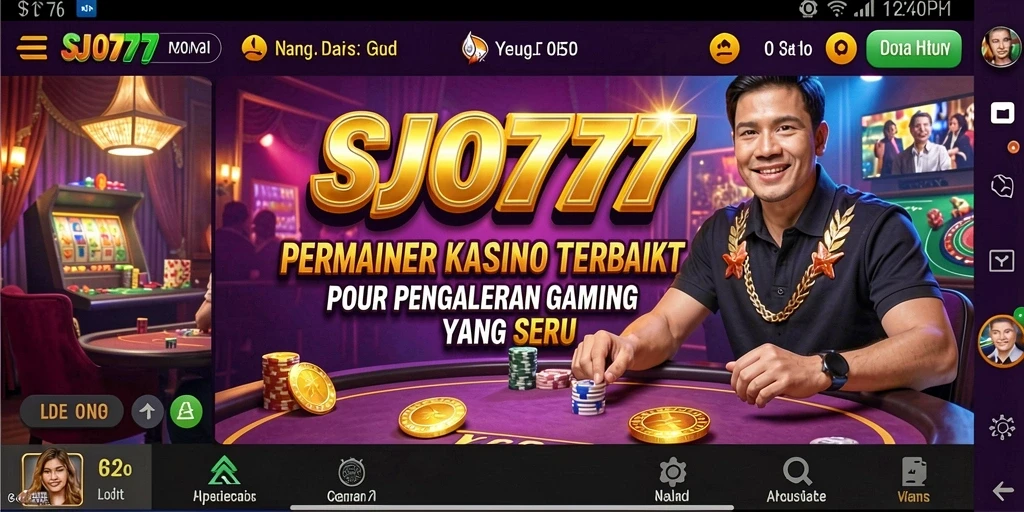 Tampilan menarik saat bermain SJO777 dengan berbagai pilihan permainan kasino.