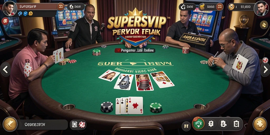 Tampilah menarik dari gameplay Poker di SUPERSVIP.