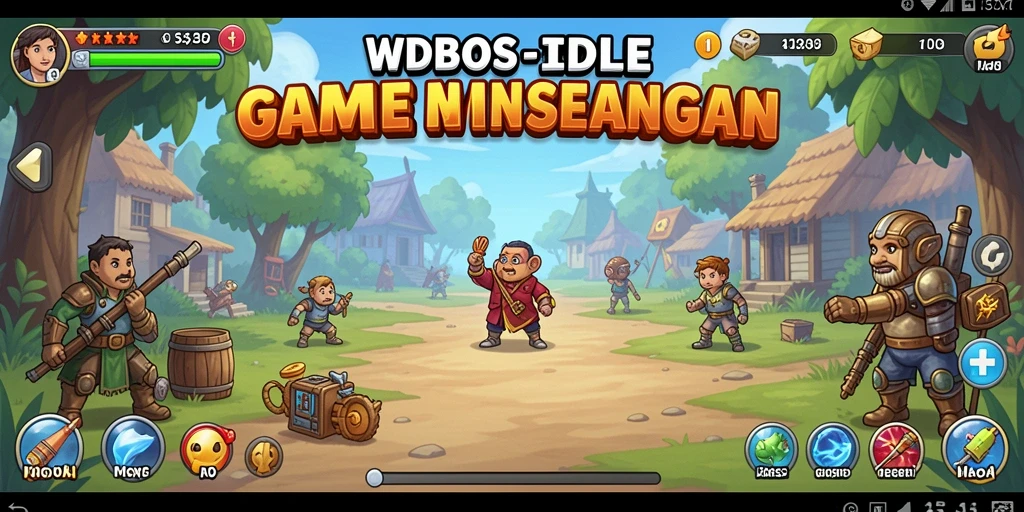 Tampilan gameplay WDBOS yang menawan dalam mode Idle.