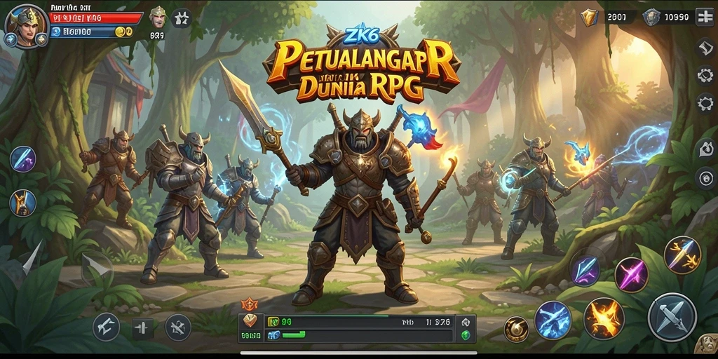 Screenshot ZK6 menampilkan aksi seru dalam pertarungan RPG yang mendebarkan.